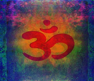 Om Symbol on Colorful Background
