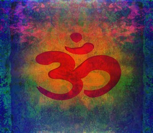 Om Symbol on Colorful Background